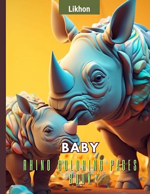 Likhon Baby Rhino Coloring Pages Book
