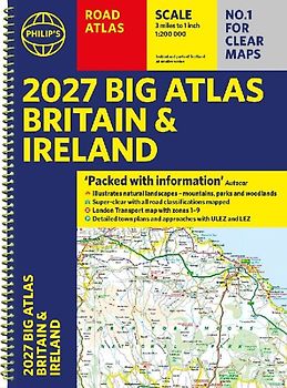 Philip's 2027 Big Road Atlas of Britain and Ireland