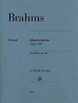 Klavierstücke op. 119 für Klavier zu zwei Händen. Revidierte Ausgabe - Johannes Brahms