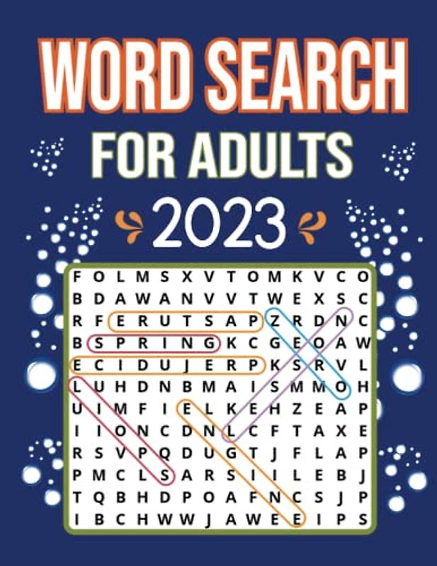 Word Search For Adults 2023: Large Print Puzzles for Relaxation with 2000 Words to Find