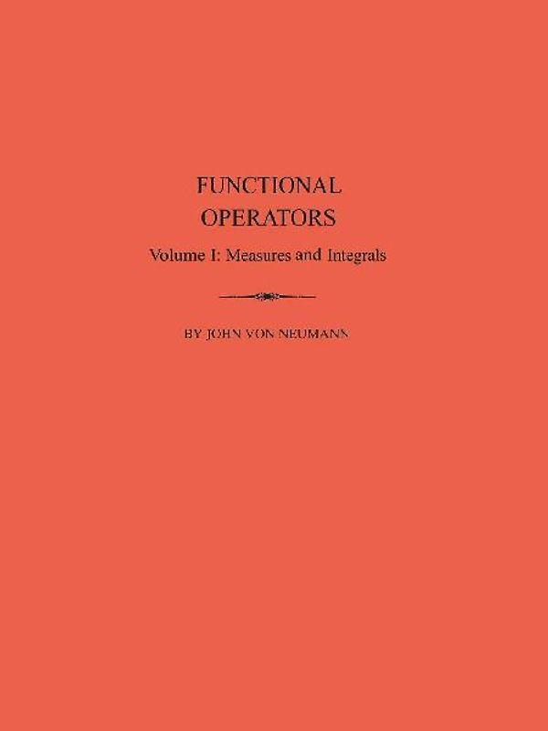 Functional Operators, Volume 1