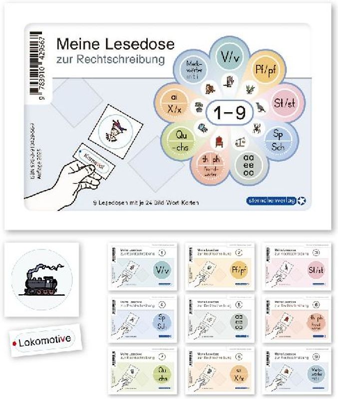 Meine Lesedosen 1-9 zur Rechtschreibung