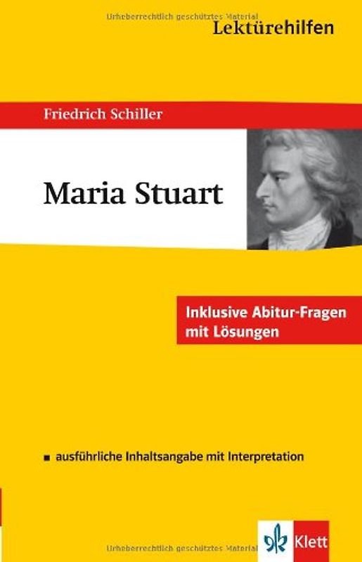 Lektürehilfen Friedrich Schiller "Maria Stuart"