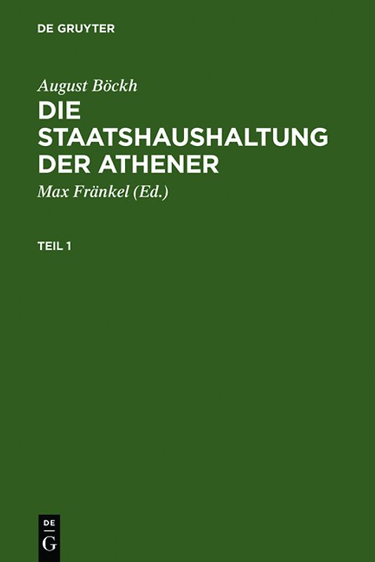 Die Staatshaushaltung der Athener