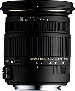 Sigma 17-50 mm F2.8 DC EX HSM OS 77 mm Objetivo (Montura Sony A-mount) negro