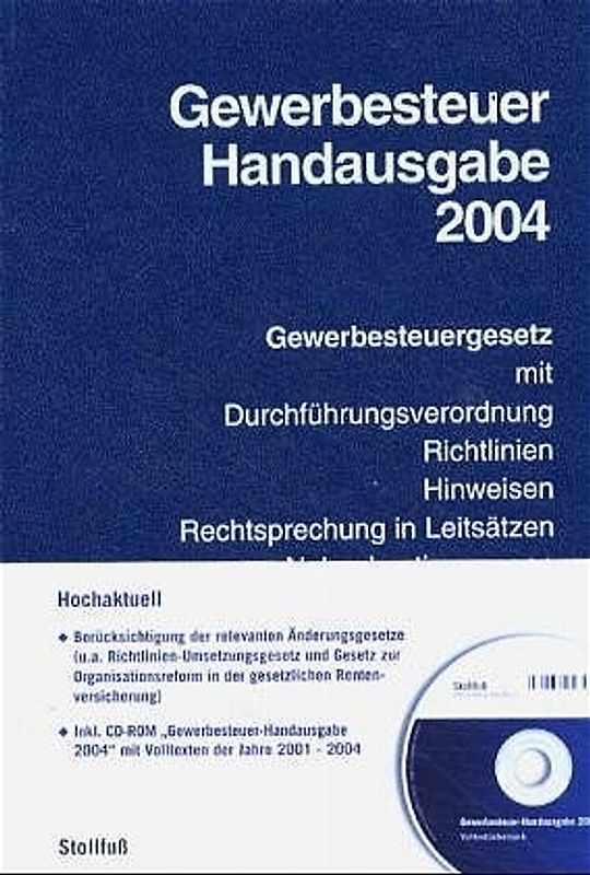 Gewerbesteuer-Handausgabe 2003