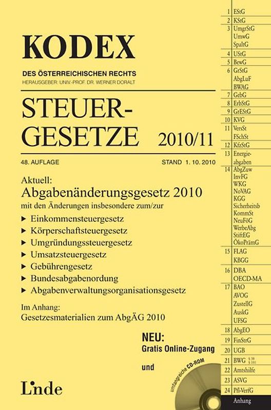 KODEX Steuergesetze 2010/11