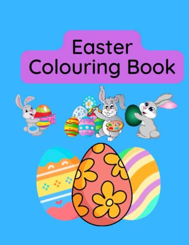 Easter Colouring Book Children's Adults Colouring Book