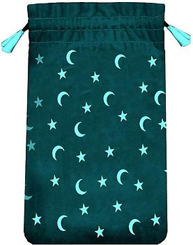 Tarotbeutel Mondnacht, mini. Samt, blau