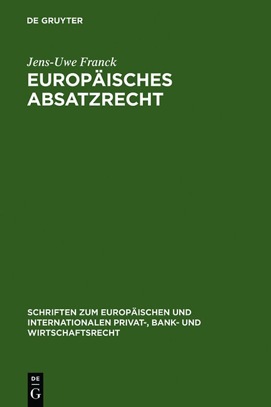 Europäisches Absatzrecht