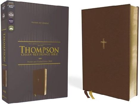 Nasb, Thompson Chain-Reference Bible, Leathersoft, Brown, 1995 Text, Red Letter, Comfort Print