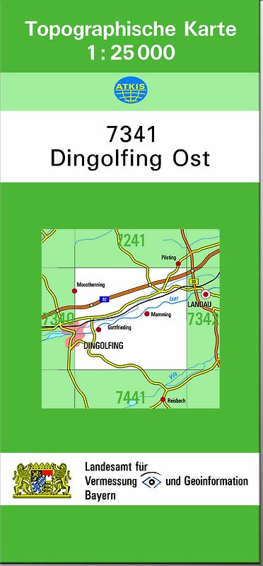 TK25 7341 Dingolfing Ost