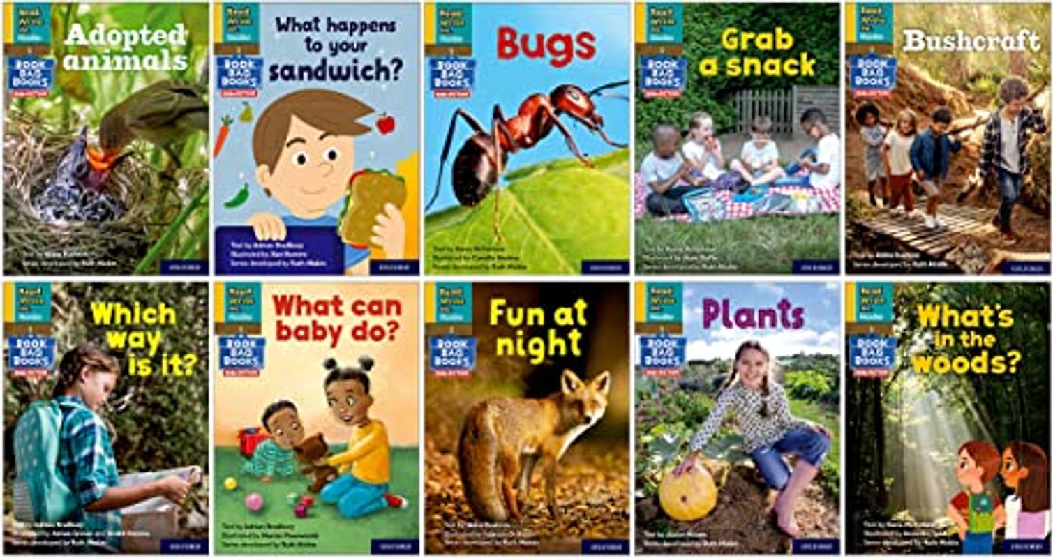 NEW Read Write Inc - Phonics Set 5 Yellow Non-fiction Book Bag Books pack of 10 (1 of each title) (NC READ WRITE INC - PHONICS)