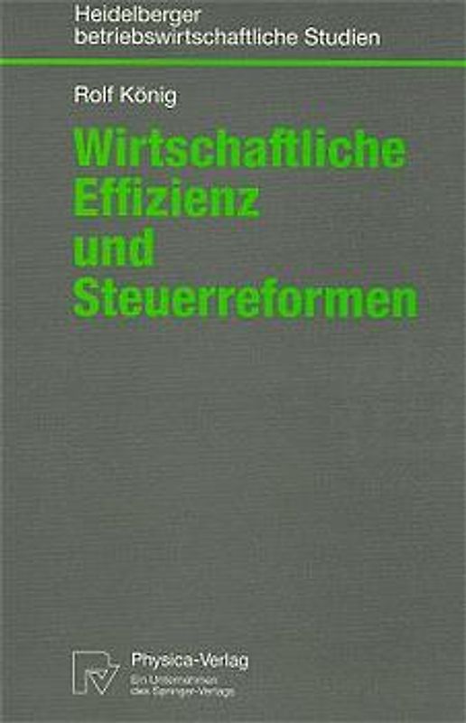 Wirtschaftliche Effizienz und Steuerreformen