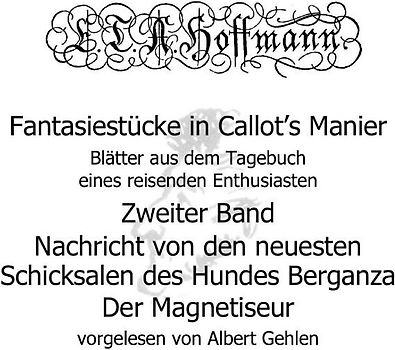 Fantasiestücke in Callots Manier