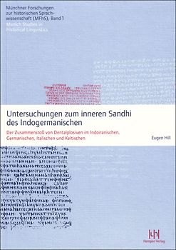 Untersuchungen zum inneren Sandhi des Indogermanischen