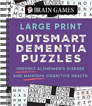 Brain Games - Large Print Outsmart Dementia Puzzles