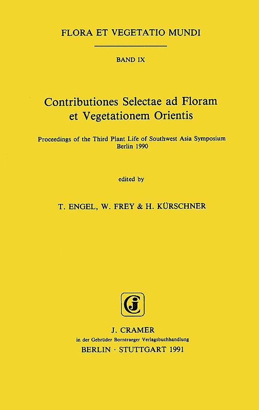 Contributiones Selectae ad Floram et Vegetationem Orientis