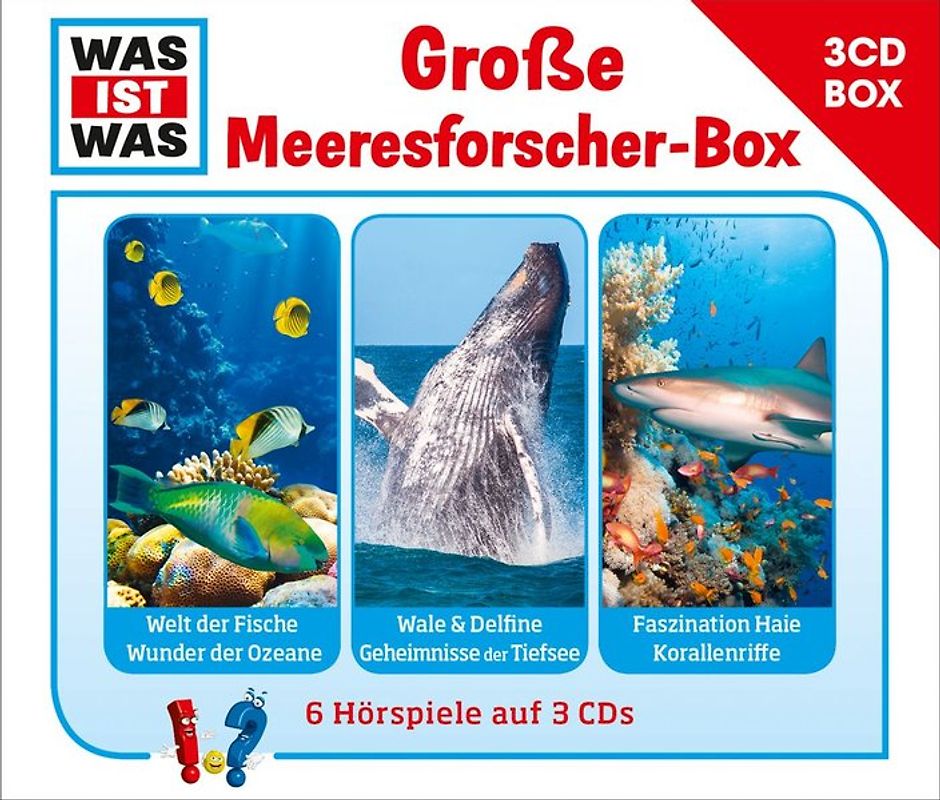 WAS IST WAS 3-CD-Hörspielbox. Große Meeresforscherbox