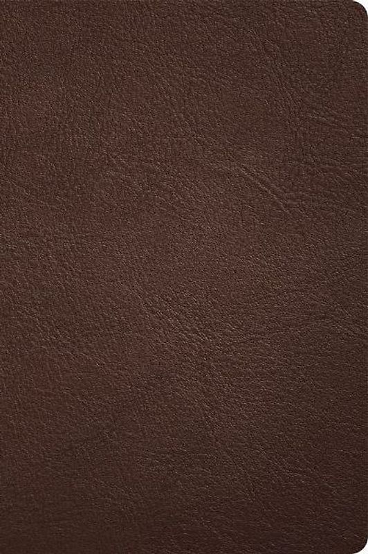 CSB Large Print Thinline Bible, Holman Handcrafted Collection, Brown Premium Goatskin