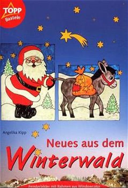 Neues aus dem Winterwald!. Fensterbilder mit Rahmen aus Windowcolor