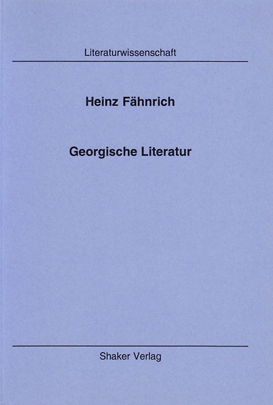 Georgische Literatur