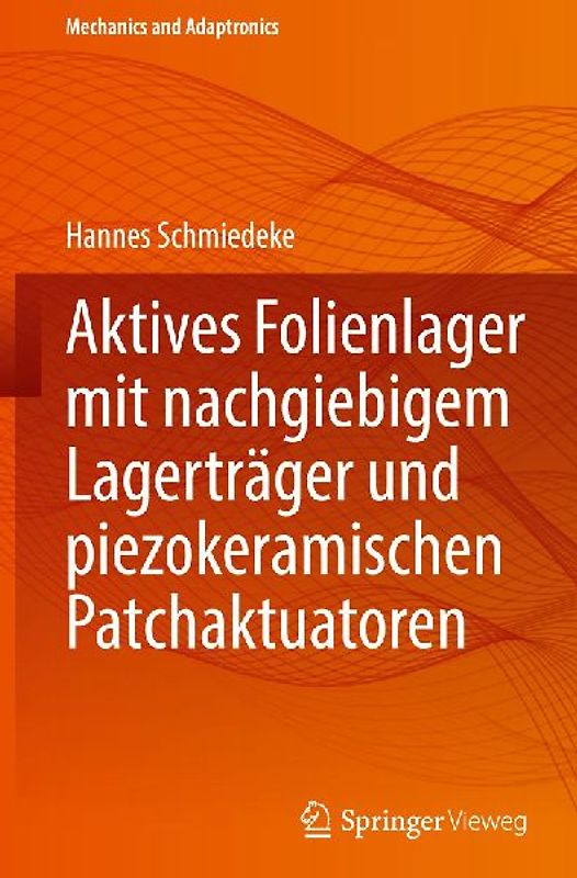 Aktives Folienlager mit nachgiebigem Lagerträger und piezokeramischen Patchaktuatoren