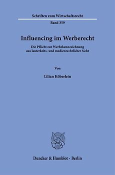 Influencing im Werberecht