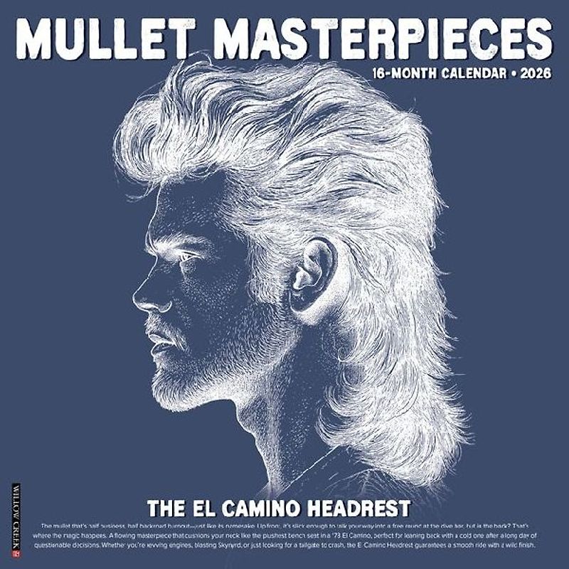 Mullet Masterpieces 12 X 12 Wall Calendar