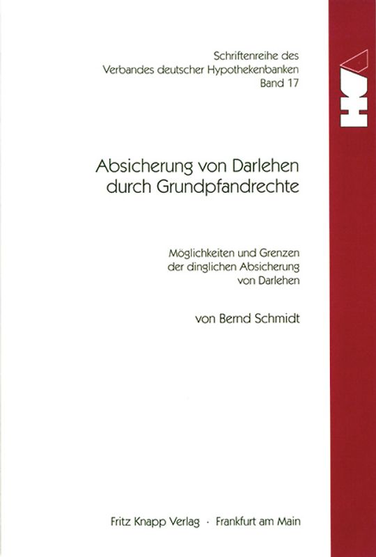 Absicherung von Darlehen durch Grundpfandrecht