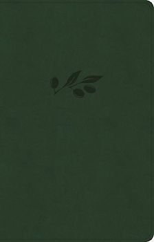 NASB Large Print Thinline Bible, Olive Leathertouch
