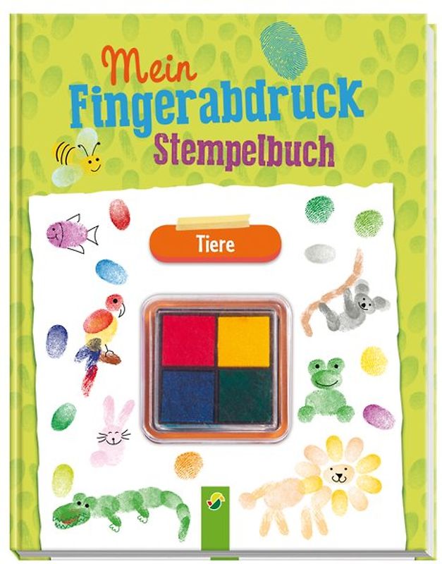 Mein Fingerabdruck-Stempelbuch Tiere