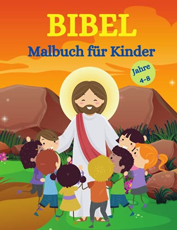 Die Bibel Malbuch für Kinder: Erstaunliches Malbuch für Kinder von 4-8 Jahren | Bibel Szenen Färbung Seiten | Anmutige Krippenfiguren | Kraftvolle und inspirierende Ausmalbilder