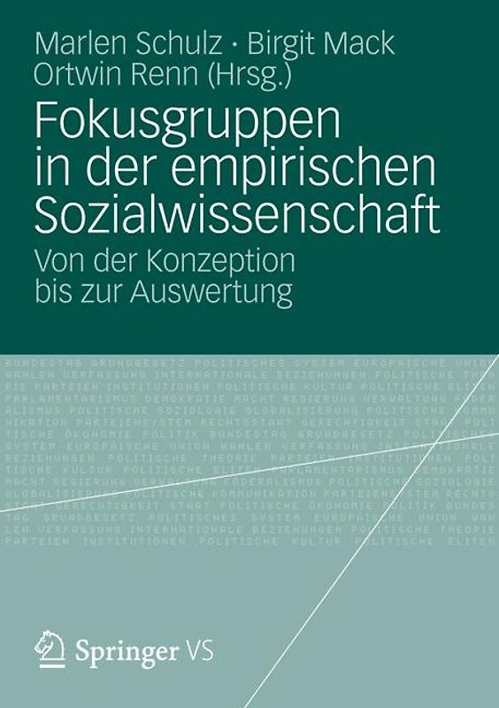 Fokusgruppen in der empirischen Sozialwissenschaft