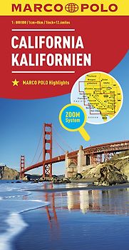 MARCO POLO Kontinentalkarte Kalifornien 1:800.000