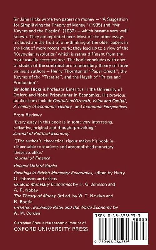 Critical Essays in Monetary Theory