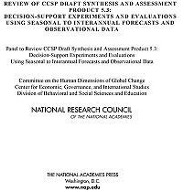 Review of Ccsp Draft Synthesis and Assessment Product 5.3