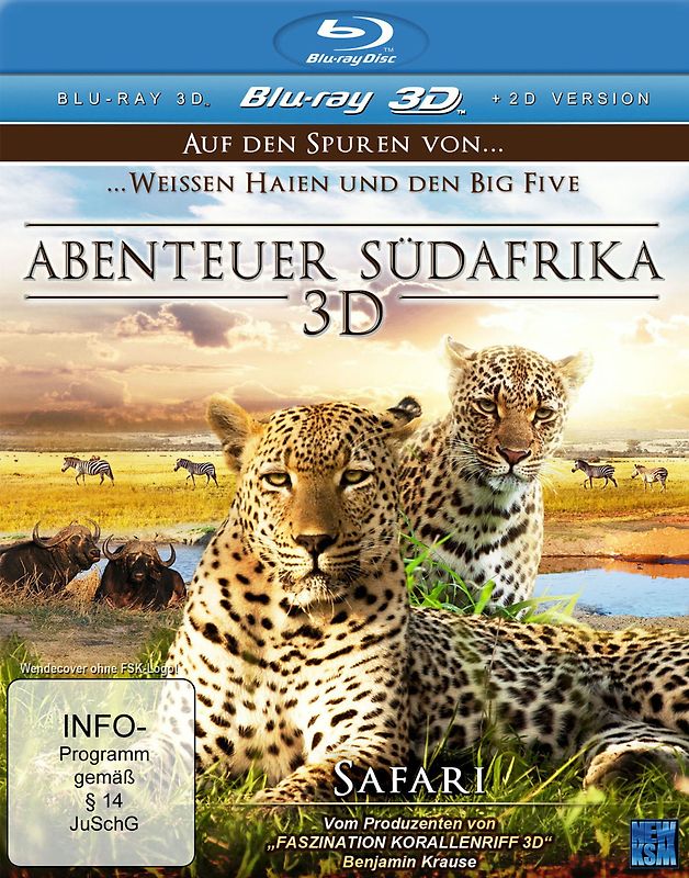Abenteuer Südafrika 3D - Safari 3D Blu-ray Disc