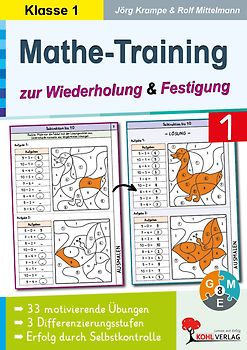 Mathe-Training zur Wiederholung und Festigung / Klasse 1