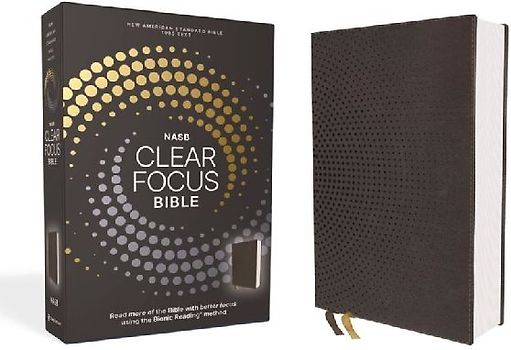 Nasb, Clear Focus Bible, Leathersoft, Charcoal Brown