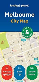 Lonely Planet Melbourne City Map