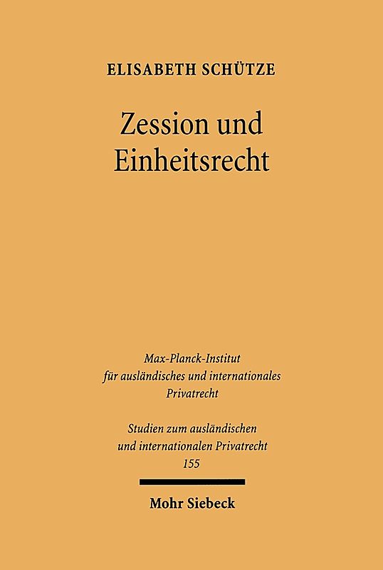 Zession und Einheitsrecht