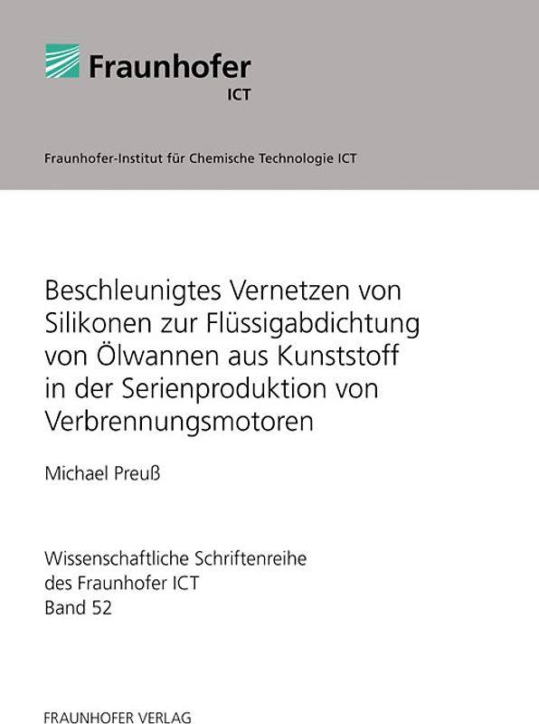 Beschleunigtes Vernetzen von Silikonen zur Flüssigabdichtung von Ölwannen aus Kunststoff in der Serienproduktion von Verbrennungsmotoren.