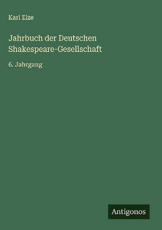 Jahrbuch der Deutschen Shakespeare-Gesellschaft