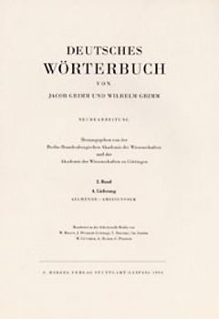 Grimm, Dt.  Wörterbuch Neubearbeitung