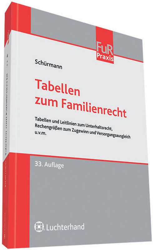 Tabellen zum Familienrecht