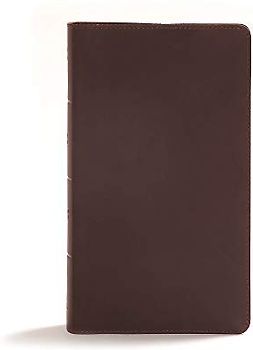 Holy Bible: Christian Standard Bible, Reader's Bible, Brown Genuine Leather