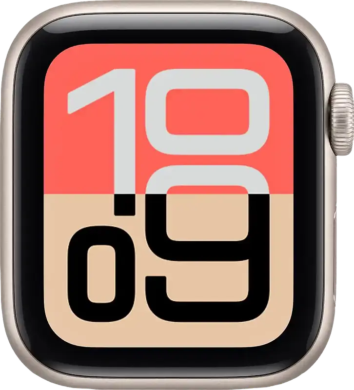 Apple Watch SE 2025 40 mm Boîtier aluminium lumière stellaire [Wi-Fi + Cellulaire]