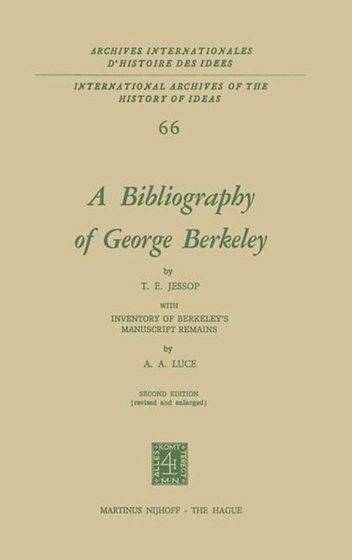A Bibliography of George Berkeley