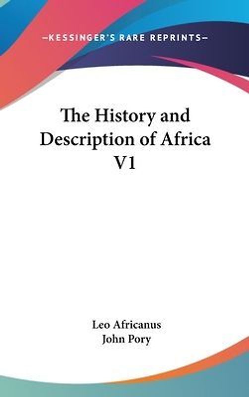 The History And Description Of Africa V1